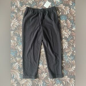 OAK + FORT Mid-Rise Rolled-Hem Ankle Pant